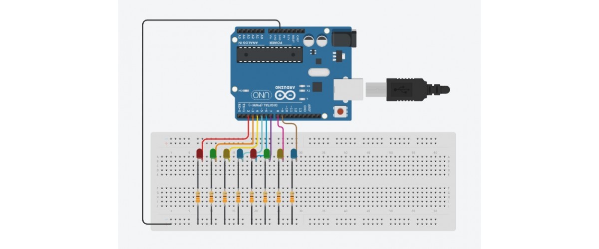 Learn how to control multiple LED by Arduino code