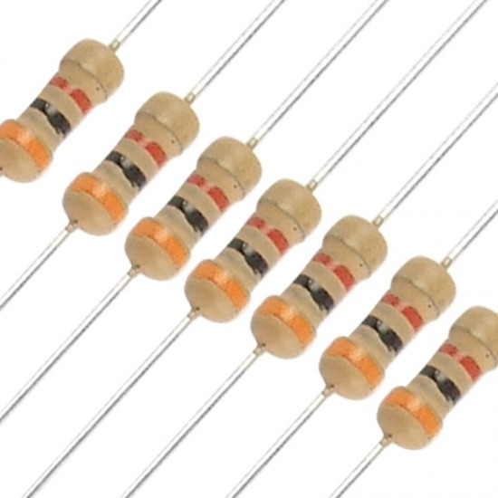 3K Ohm Resistor 1/4 Watt ±5% Tolerance