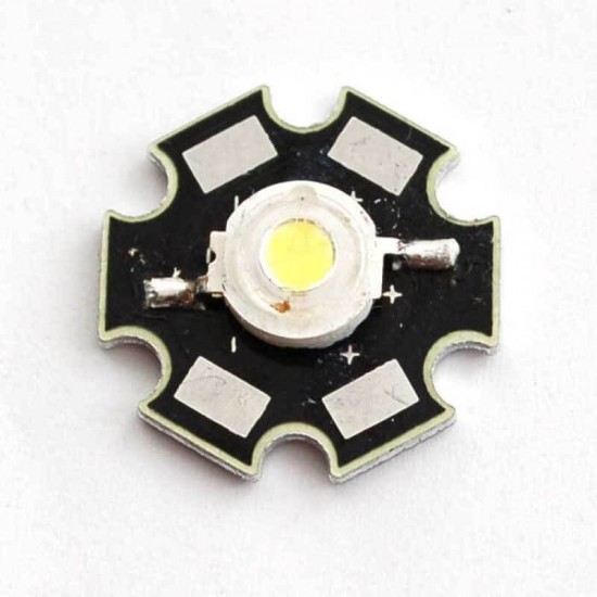 1 Watt (Yellow/Amber) LED with Heat Sink