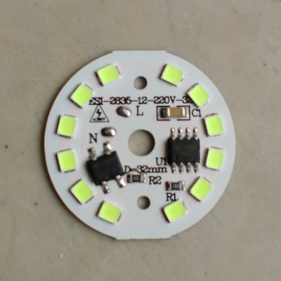5 Watt DOB SMD LED with Heatsink-Green LED