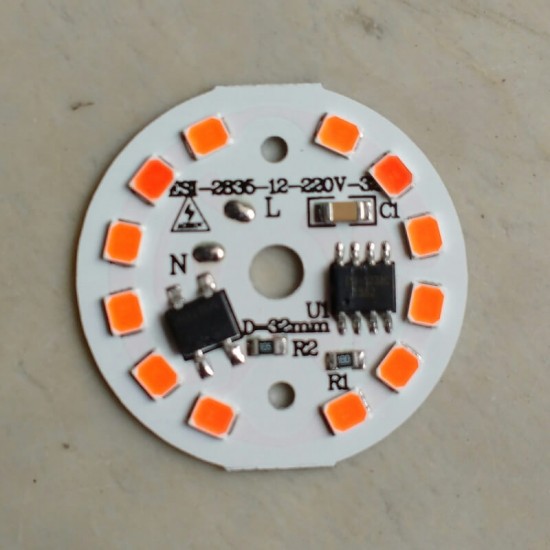 5 Watt DOB SMD LED with Heatsink-Pink LED