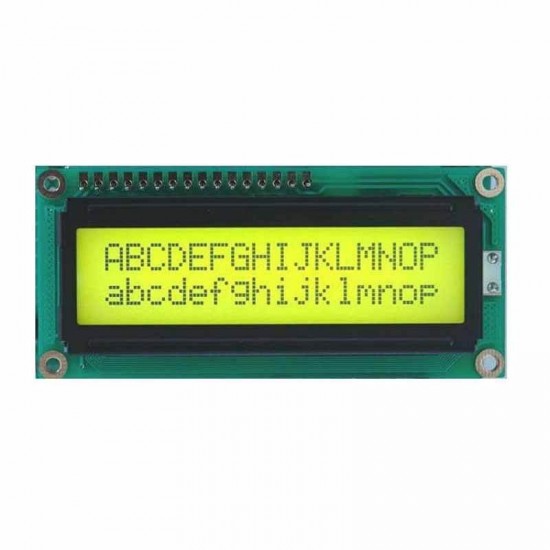 16x2 Character LCD Display (Yellow Green)