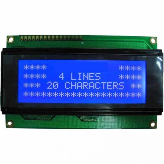 20x4 Character LCD Display (Blue)