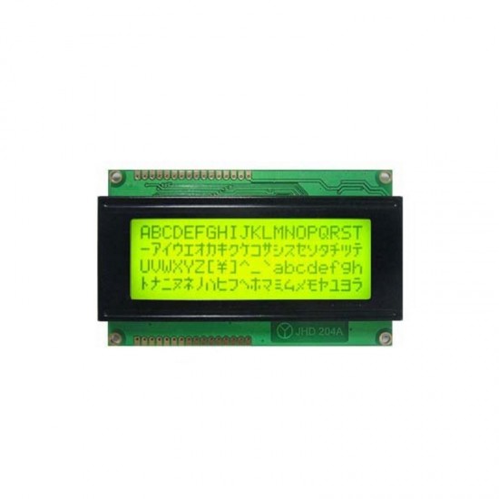 20x4 Character LCD Display (Yellow Green)