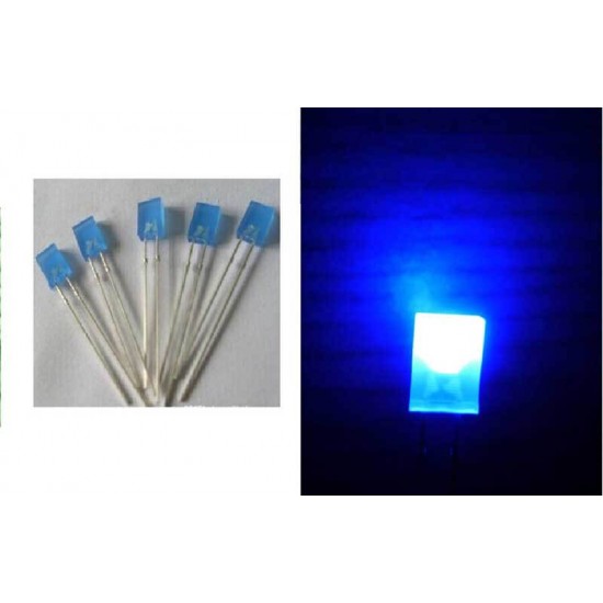 2x5x7 mm Rectangle Blue LED